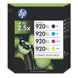 סט ראשי דיו מקוריים HP 920XL