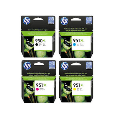 סט ראשי דיו מקוריים HP 950XL + 951XL