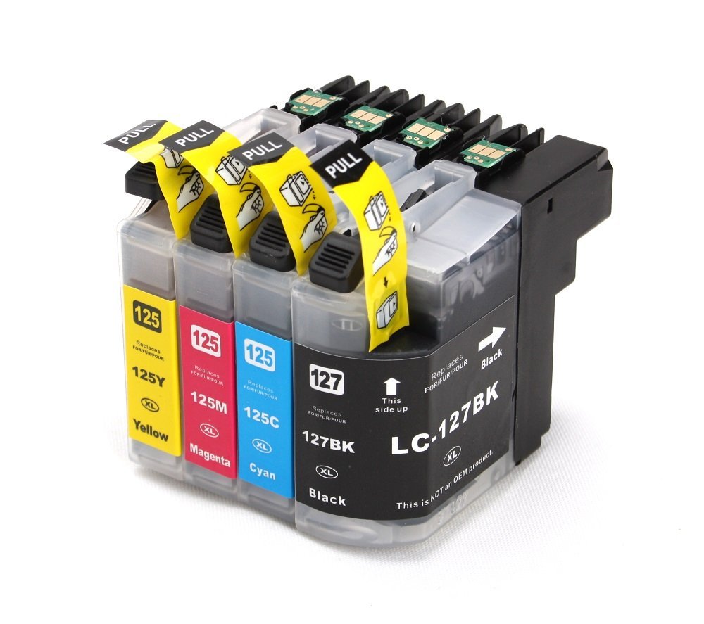 סט ראשי דיו תואמים brother LC-125XL / LC-127XL