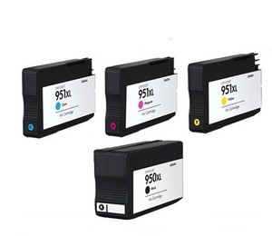 סט ראשי דיו תואמים HP 950XL+951XL