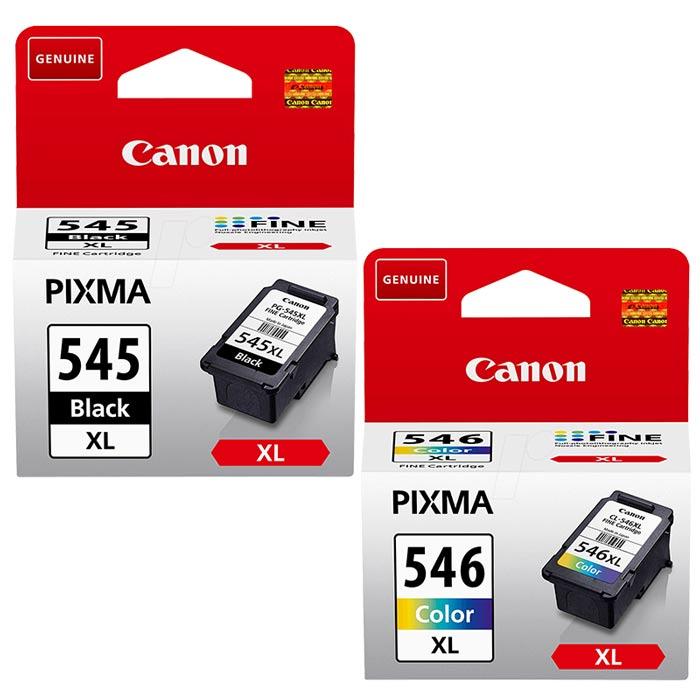 סט ראשי דיו מקוריים צבעוני ושחור Canon PG545XL + CL546XL קנון