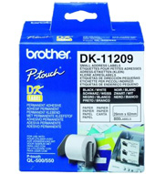 מדבקות נייר מקוריות מידות 62*29 BROTHER DK-11209 (800 יח')