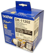 מדבקות מקוריות 62*100 מ"מ BROTHER DK-11202 (כמות 300 יח')