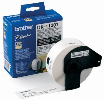 מדבקות מקוריות 29*90 מ"מ BROTHER DK-11201 (כמות 400 יח')