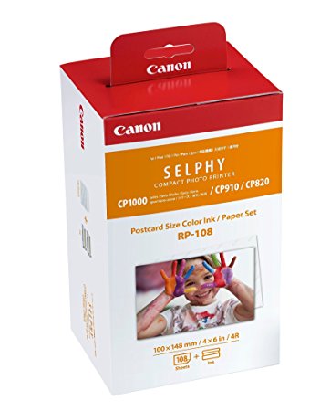 סט דפים + ראש דיו IP36 CANON CP910 KP-108IN