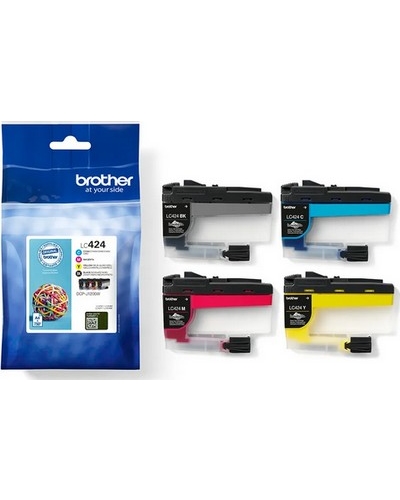 סט ראשי דיו מקורי Brother LC424