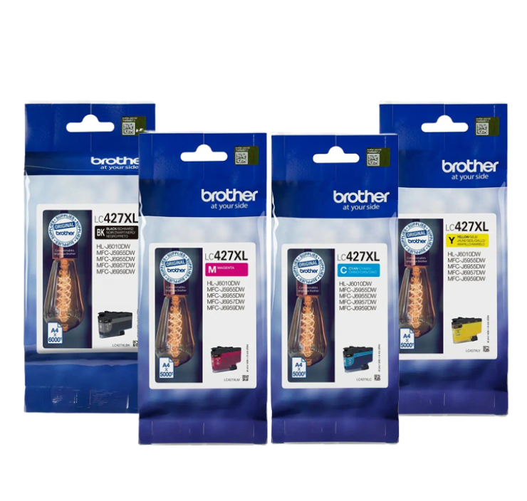 סט ראשי דיו מקוריים BROTHER LC427XL