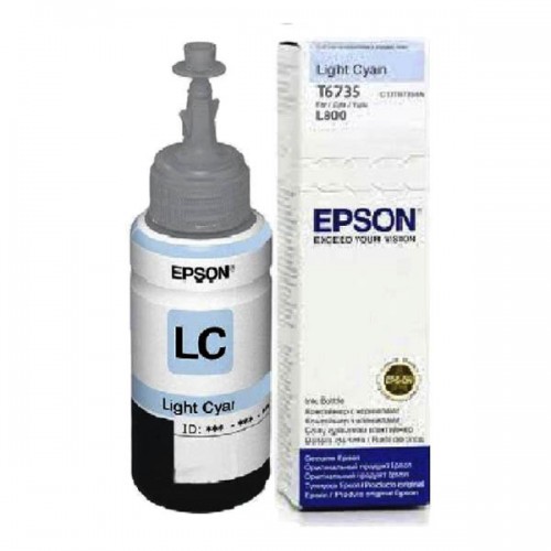 דיו למדפסת EPSON T6735 לייט ציאן מקורי (70מ"ל/1,800 דפים)