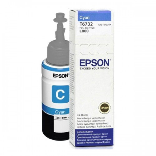 דיו למדפסת EPSON T6732 ציאן מקורי (70מ"ל/1,800 דפים)