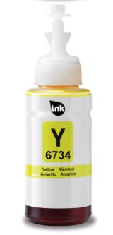 בקבוק דיו צהוב תואם  EPSON T6734 (70מ"ל/1,800 דפים)