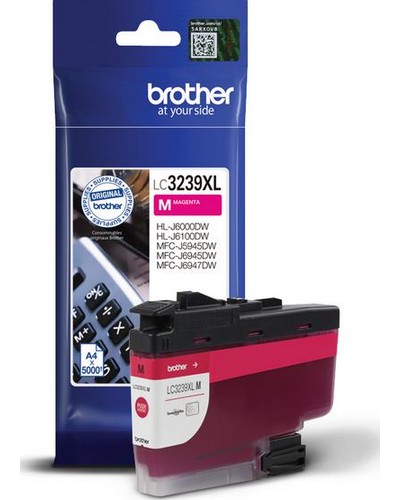 ראש דיו אדום מקורי Brother LC3239XLM (5,000 דפים)