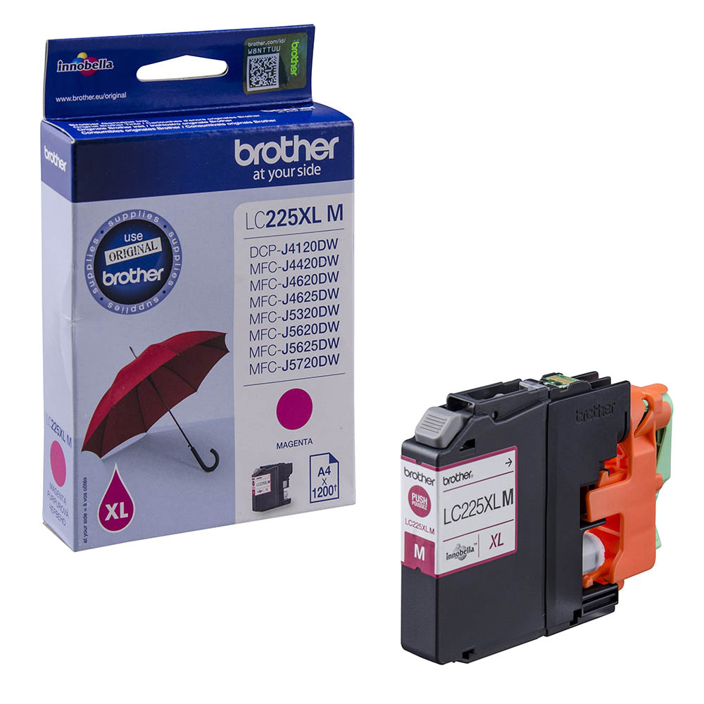 ראש דיו אדום מקורי Brother LC-225XLM