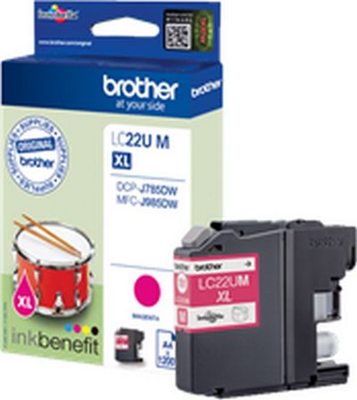 ראש דיו אדום מקורי Brother LC-22UM XL
