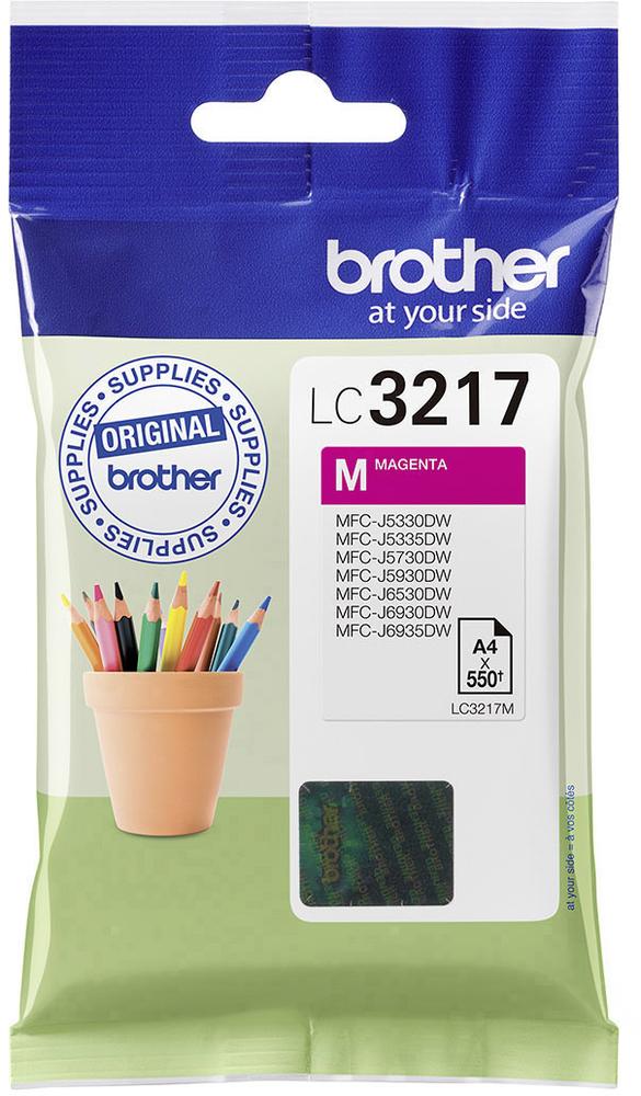 ראש דיו אדום מקורי Brother LC-3217M (550 דפים)