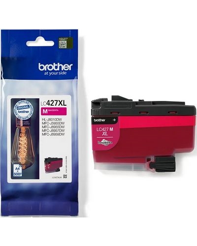 ראש דיו אדום מקורי Brother LC427XLM