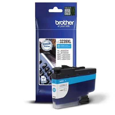ראש דיו כחול מקורי Brother LC3239XLC (5,000 דפים)