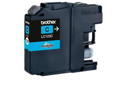 ראש דיו כחול מקורי brother LC-123C (600 דפים)