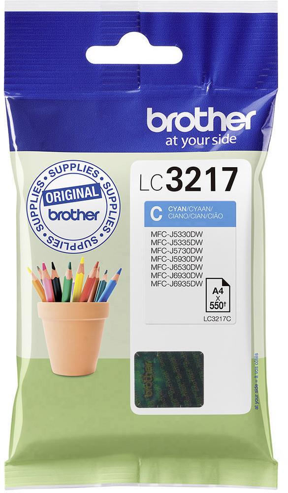 ראש דיו כחול מקורי Brother LC-3217C (550 דפים)