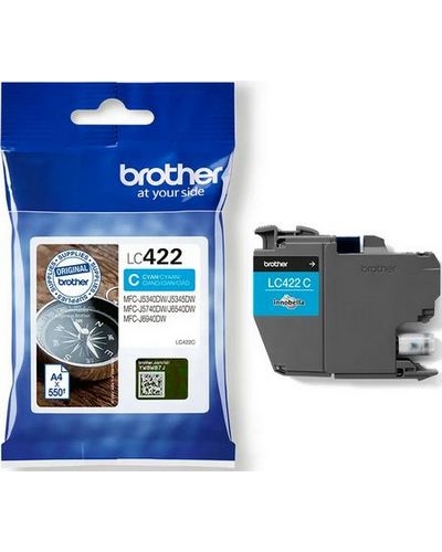 ראש דיו כחול מקורי Brother LC422C 0.550K