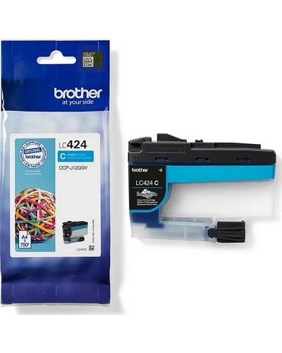ראש דיו כחול מקורי Brother LC424C