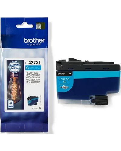 ראש דיו כחול מקורי Brother LC427XLC (5,000 דפים)