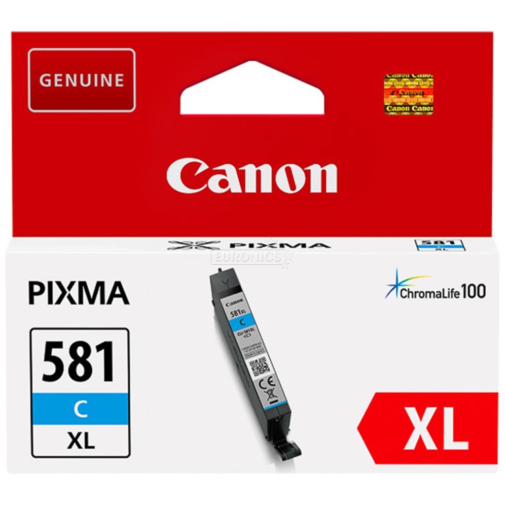 ראש דיו כחול מקורי CANON CLI581XL C (515 דפים)