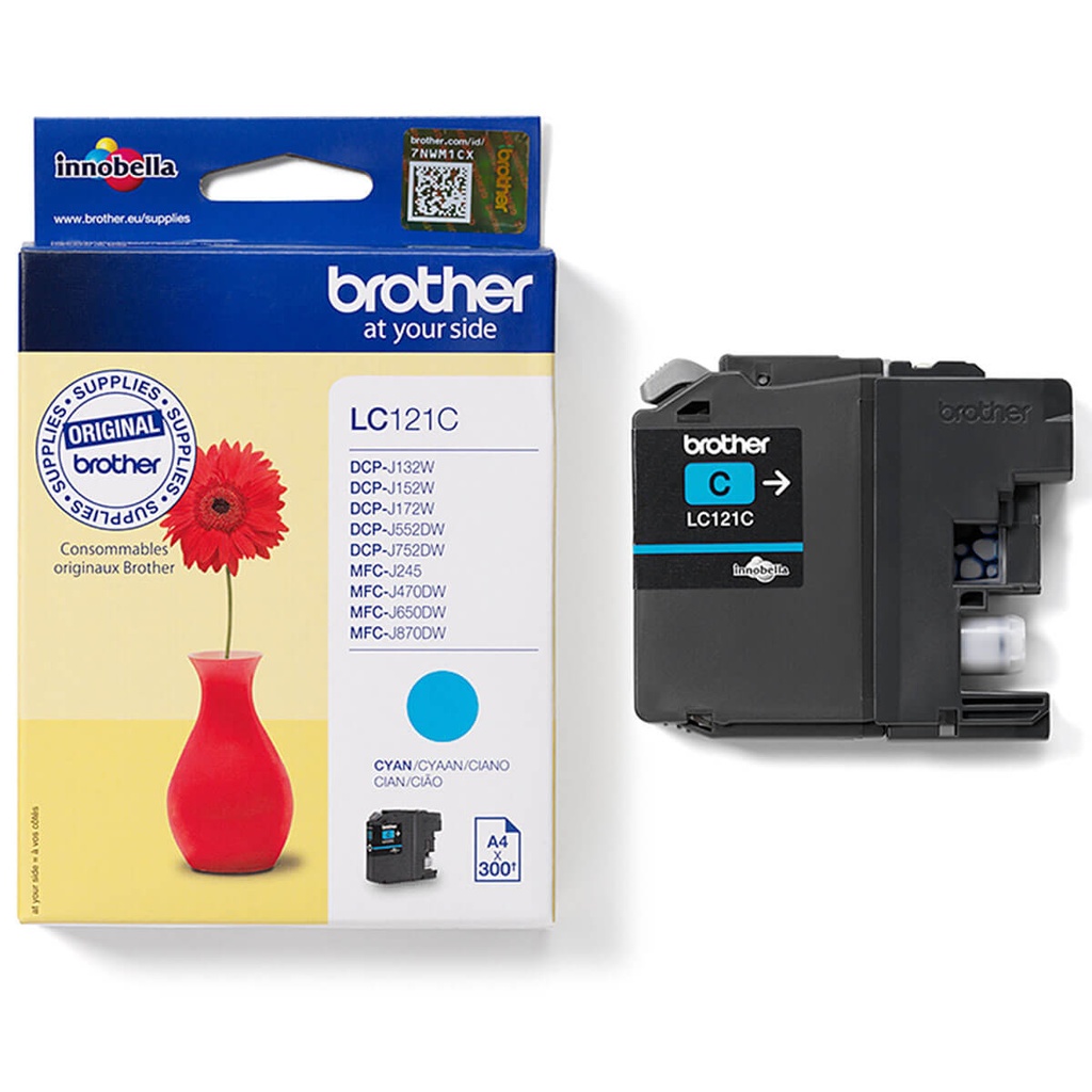 ראש דיו כחול מקורי Brother LC121C