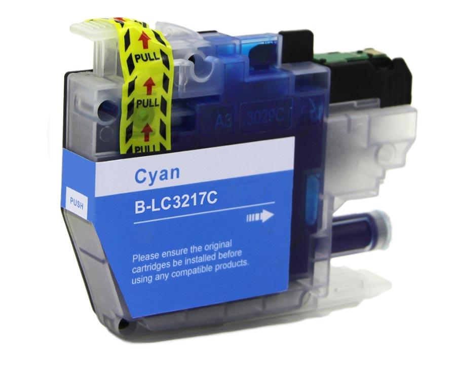 ראש דיו כחול תואם Brother LC-3217C (550 דפים)