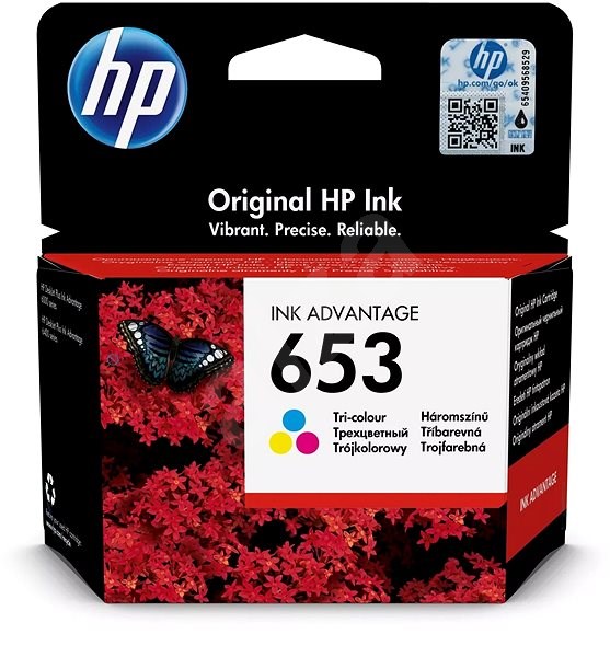 ראש דיו מקורי צבעוני HP 653 3YM74AE (200 דפים)