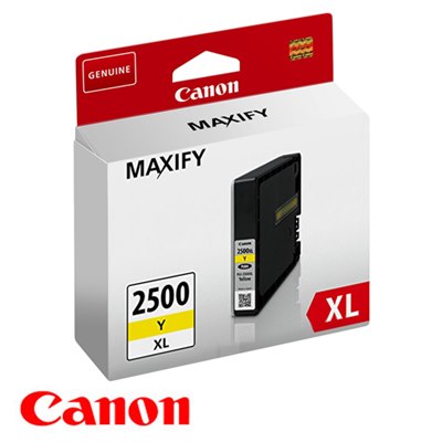 ראש דיו צהוב מקורי Canon PGI2500XL Y (1,520 דפים)