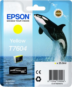 ראש דיו מקורי צהוב T7604 25.9ML (25.9 מ"ל) 