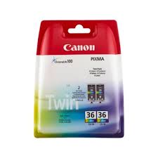 ראש דיו צבעוני מקורי Canon CLI-36 מארז זוגי