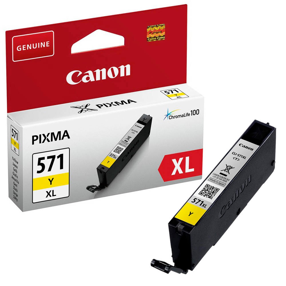 ראש דיו צהוב מקורי Canon CLI-571 YXL (700 דפים)
