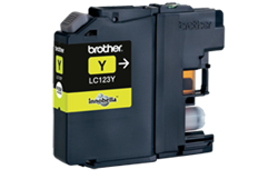 ראש דיו צהוב מקורי brother LC-123Y (600 דפים)