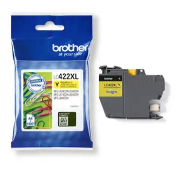 ראש דיו צהוב מקורי Brother LC422XL Y 1.5K