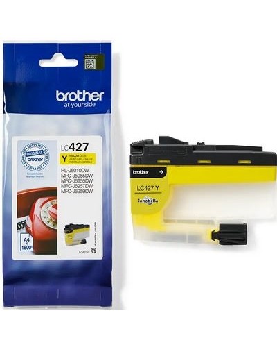 ראש דיו צהוב מקורי Brother LC427Y (1,500 דפים)