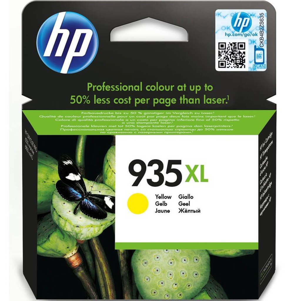 ראש דיו מקורי צהוב HP 935XL C2P26AE (825 דפים)
