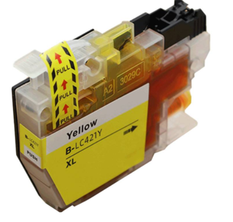 ראש דיו צהוב תואם Brother LC421XL Y (500 דפים)