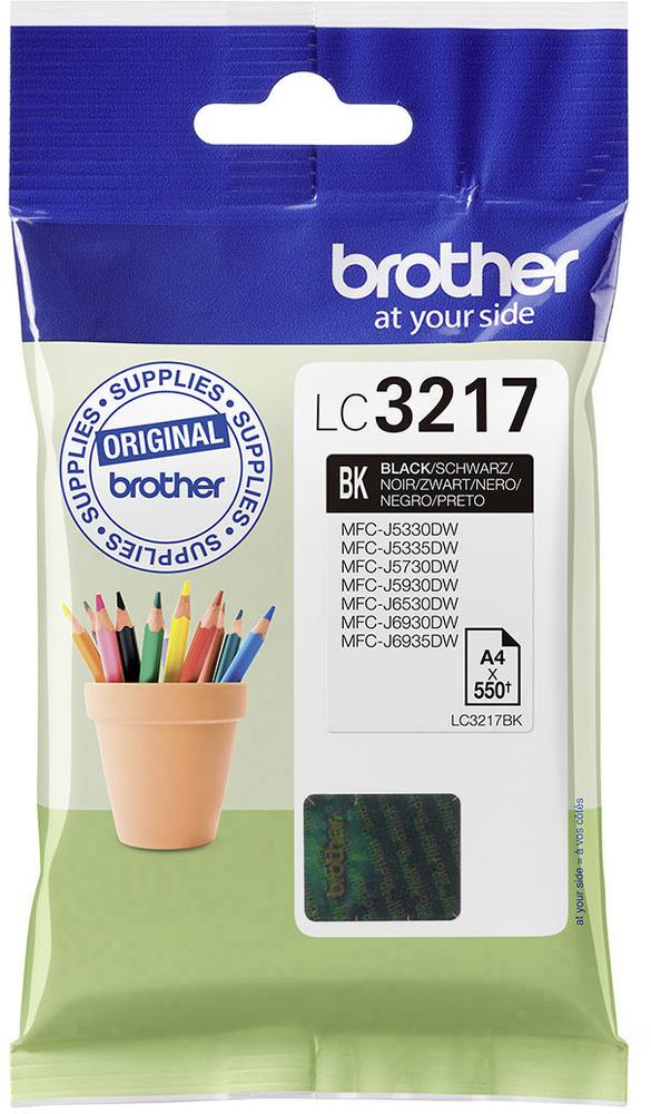 ראש דיו שחור מקורי Brother LC-3217BK (550 דפים)