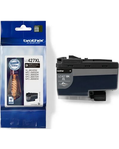 ראש דיו שחור מקורי Brother LC427XLBK (6,000 דפים)