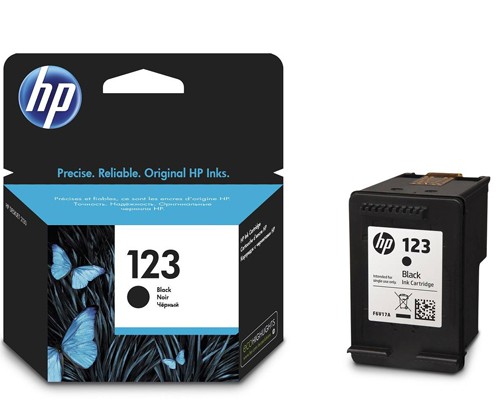 ראש דיו שחור מקורי HP 123 F6V17AE (120 דפים)