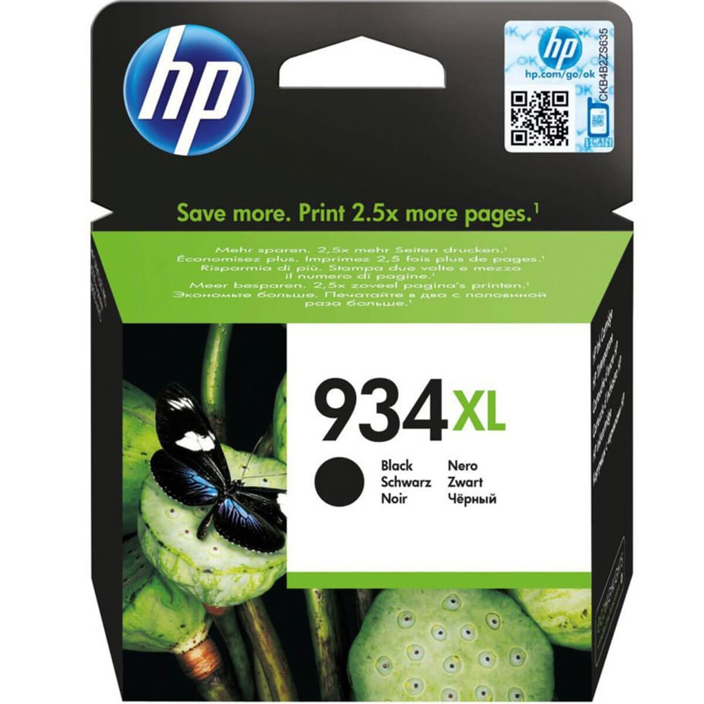 ראש דיו מקורי שחור HP 934XL C2P23AE (1,000 דפים)