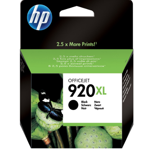 ראש דיו שחור מקורי HP 920XL CD975AE