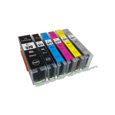 ראש דיו שחור תואם Canon CLI-571 BKXL (500 דפים)