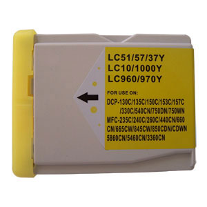 ראש דיו תואם צהוב Brother LC-1000Y  LC-970Y 0.300K