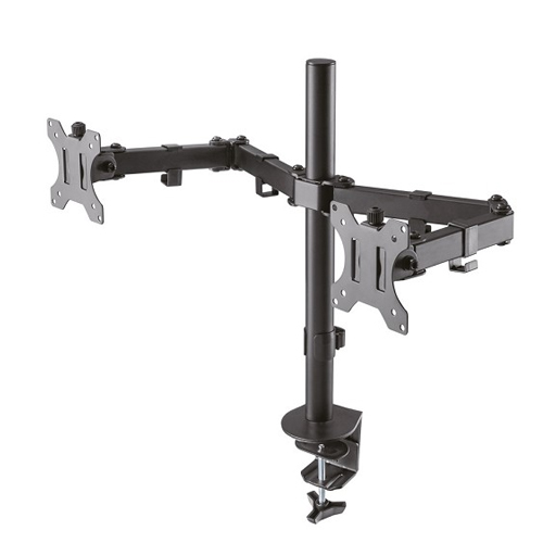 זרוע שולחנית NewStar ל-2 מסכים בגודל עד "32 דגם FPMA-D550DBLACK