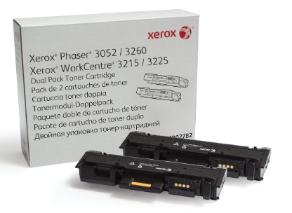 אריזה של 2 יח' טונר שחור מקורי Xerox 106R02782 (סה"כ 6,000 דפים)