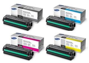 סט טונרים מקוריים Samsung CLT-C506L / CLT-K506L / CLT-M506L / CLT-Y506L(תפוקת דפים בשחור 6,000 דף, בצבע 3,500 דף)