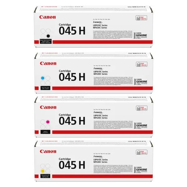 סט טונרים מקורים Canon CRG 045H(תפוקת דפים בשחור 2,800 דף, בצבע 2,200 דף)