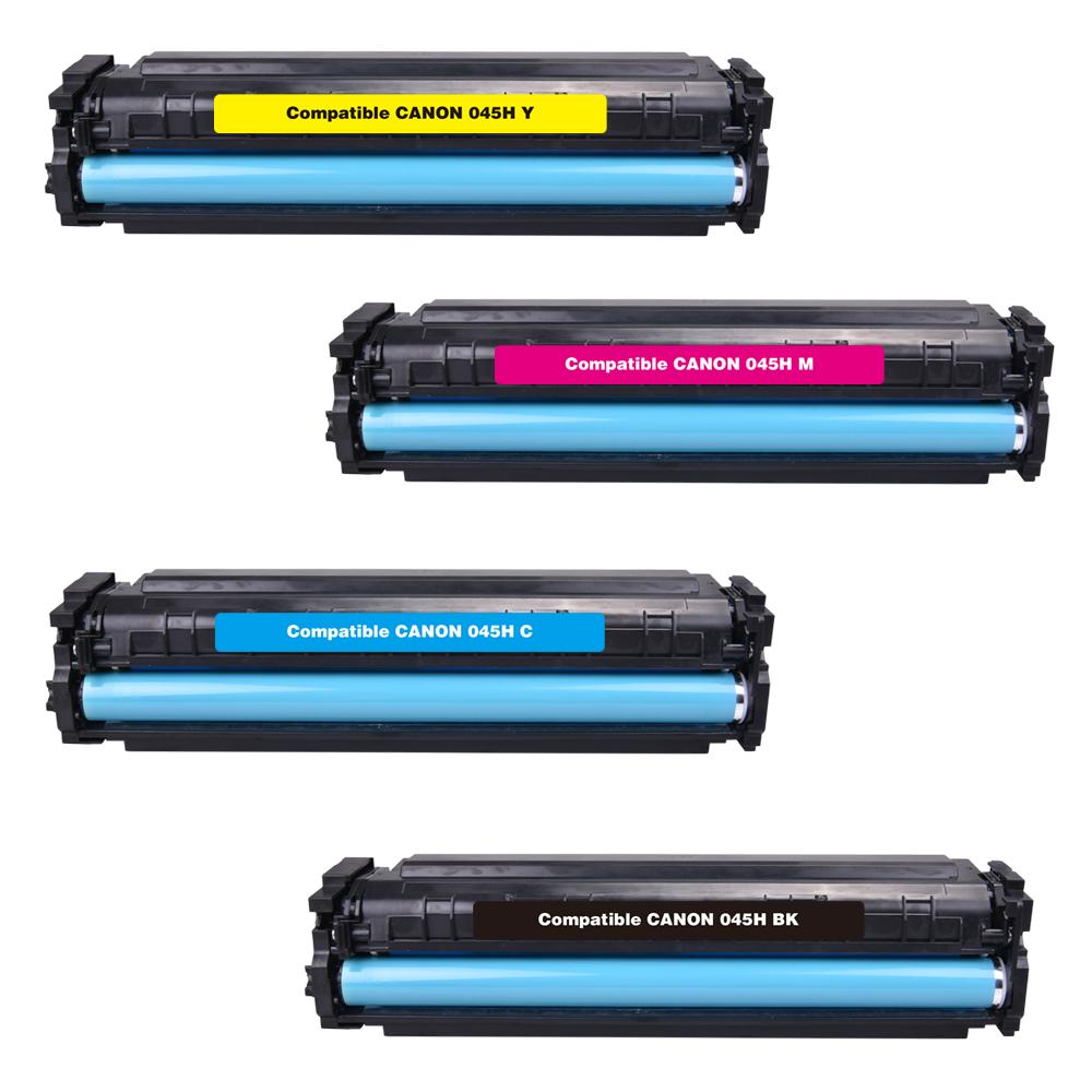 סט טונרים תואמים Canon CRG 045H(תפוקת דפים בשחור 2,800 דף, בצבע 2,200 דף)